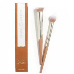 COMPLEX CULTURE “All the‎ Angles” Makeup Brush Duo BRAND NEW IN BOX!